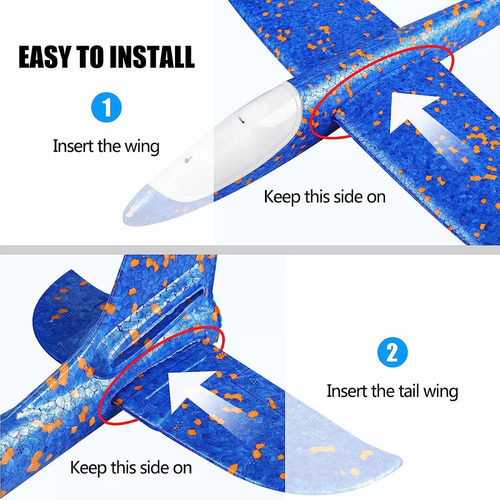Planeador Avión Led Flexible Lanzamiento Jet Airbus Plumavit
