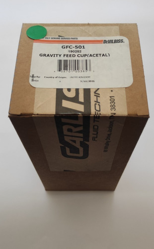 Vaso De Plastico Original Para Pistolas Devilbiss 600ml