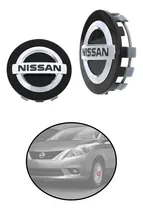 Comprar Par De Centros De Rin Nissan Versa  2012-2014 Negro 54 Mm