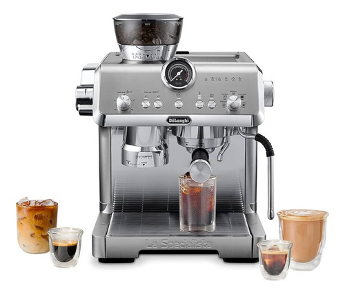 De'longhi Máquina Expreso Lanceta De Vapor Capuchino Ecm555m Plata