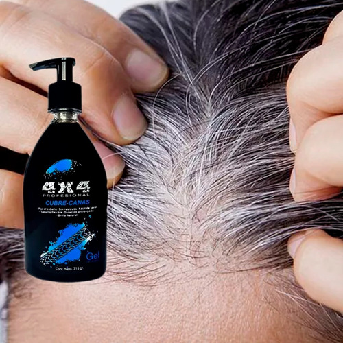 Gel 4x4 Cubre Cana Para Cabello Cubre Tapa Obscurece Canas