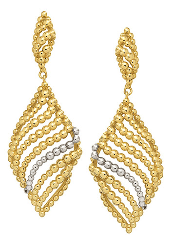 Brinco Em Ouro 18k (750) . Peso Total : 8,8gr (aprox)