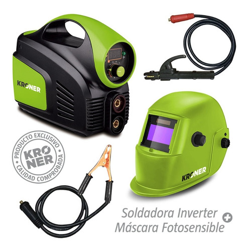 Soldadora Inverter Kroner 140 Amp + Máscara Fotosensible