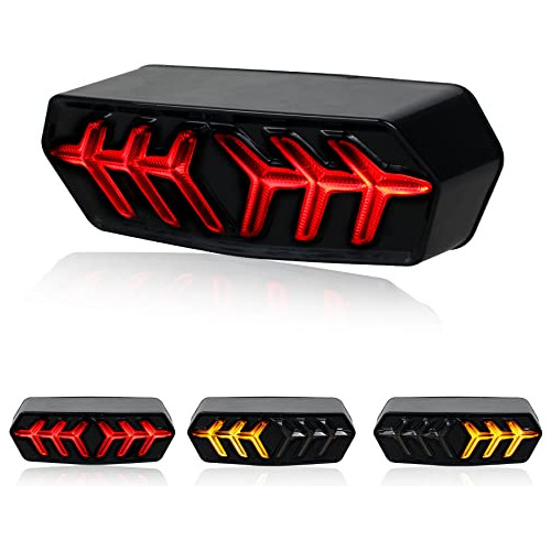 Led Brake Tail Light With Turn Signals Motorcycle Taill...