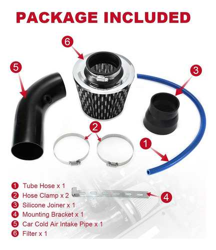 L Kit Universal De Admisión De Aire Frío W7universal Car