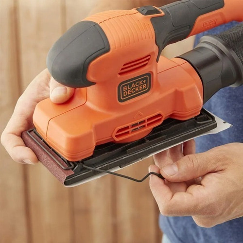 Lixadeira orbital Black+Decker BEW220 preta e laranja 150W 220V