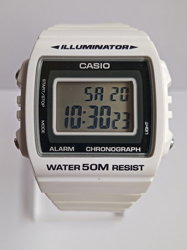 Reloj Casio Digital (w-215h-7avdf) Luz 50m Cronómetro Alarma