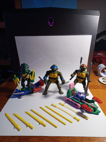 Tortugas Ninja 1994 Donatello, Leonardo Y Michelangelo Retro (Usado)