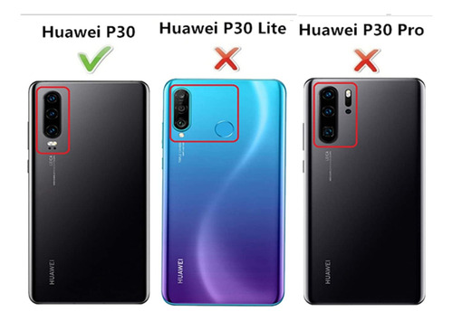 Funda Uso Rudo Golpes Para Huawei P30 Carcasa +mica Azul Huawei P30