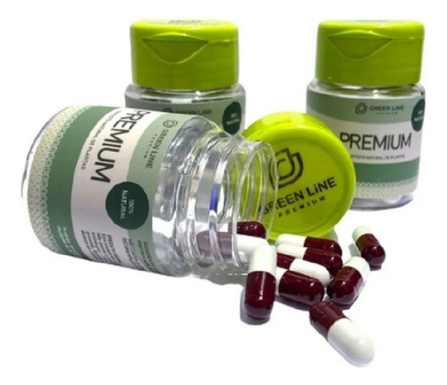 Kit 3 Greenline Premium 10 Caps Original Nf Promoção Sabor Sem Sabor