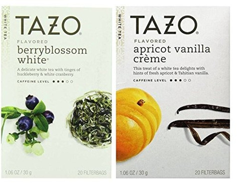 Tazo Con Sabor A Té Blanco 2 Sabor Variedad Bundle; (1) Tazo