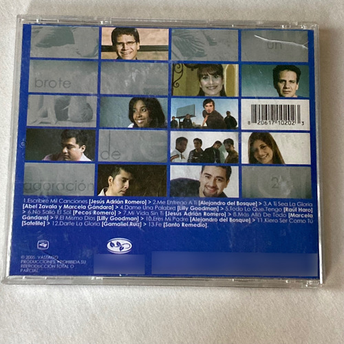 Various / Un Brote De Adoracion 2 Cd 2005mx Música Cristiana Estándar (Usado)
