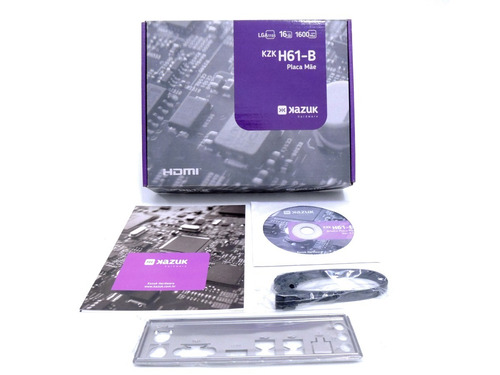 Placa Mãe H61 Ddr3 Lga1155- I3-i5-i7 - 2° E 3° Ger (zerada)