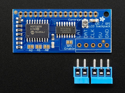 Adafruit Interfaz Lcd Backpack I2c / Spi, Mcp23008 - Arduino
