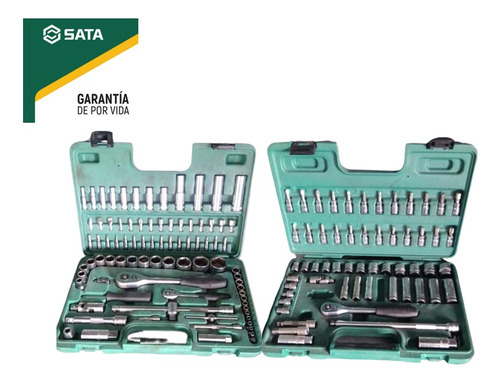 Juego De Mecanica Ratchet Dados Puntas Sata (2 Set)