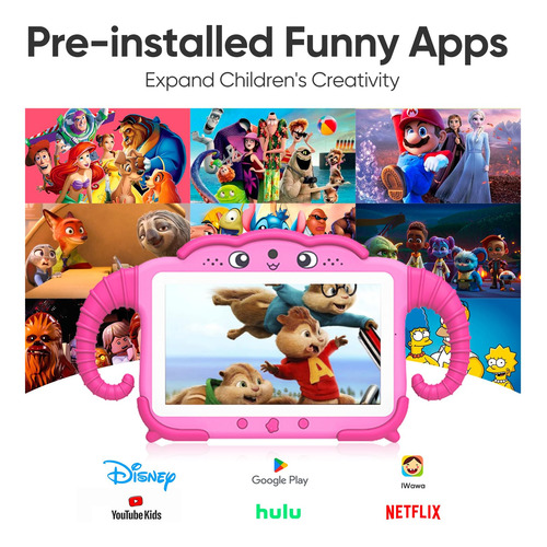 Tableta Para Niños De 7 Pulgadas 32gb Con Funda Software