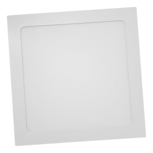 Panel Plafon Led Embutir Cuadrado 18w Luz Calida Candela E A Color Blanco