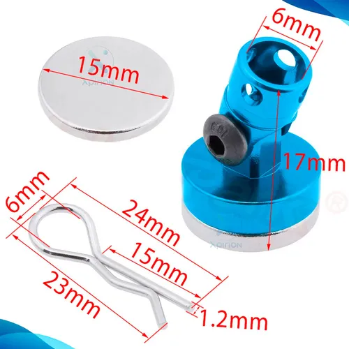 4 Poste Imã Presilha Combustão Thunder Tiger 1/10 Ts4n Xsara