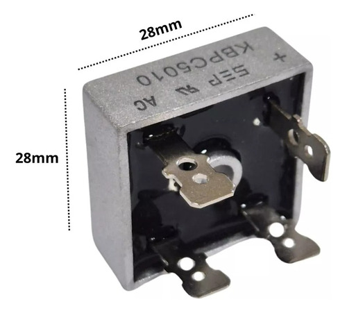 Kit 10 Ponte Retificadora Kbpc5010 50a 1000v, Kbpc 5010