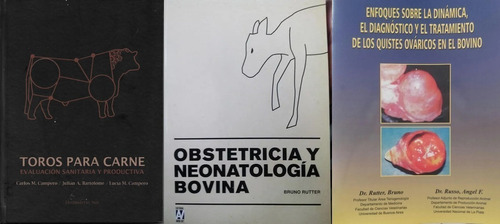 Combo 3 Libros Bovinos: Toros Carne Obstetricia Neonatología