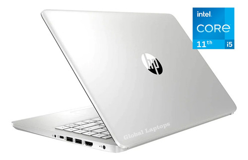 Laptop HP 14-dq2078wm natural silver 14", Intel Core i5 1135G7 8GB de RAM 256GB SSD, Intel Iris Xe Graphics G7 80EUs 1366x768px Windows 11 Home