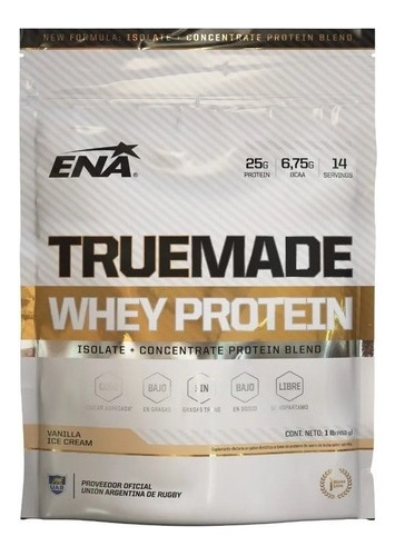 True Made Whey Protein Ena X453g Isolate Concent V/sabores 
