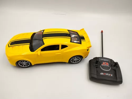 Brinquedo para Crianças Carrinho de Controle Remoto 1:16 Com Luz de Farol e  4 Funções Amarelo Importway - BW025AM