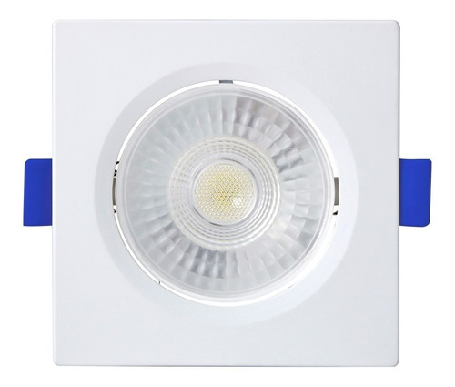 Spot Led Embutir Quadrado 6w Luz Neutro 4100k Blumenau Cor Branco 110V/220V