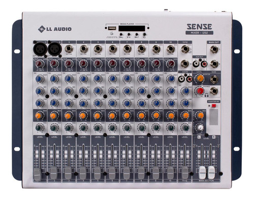 Mesa De Som Mixer Sense 1202 Com 12 Canais Ll Audio