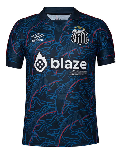 Camisa Santos Fc 3 I I I 2024 Umbro Peixe Blaze - Original