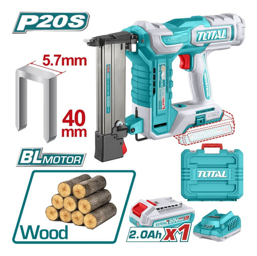 Pistola De Grapas 20v K10-k40 3g/s +100grapas 1x2.0ah