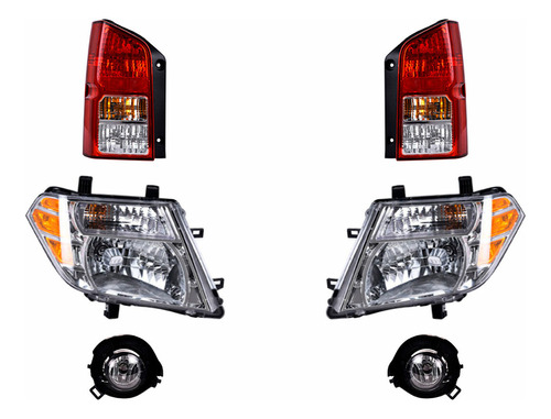 Kit 4 Faros + Calaveras Depo Pathfinder 2008 A 2012