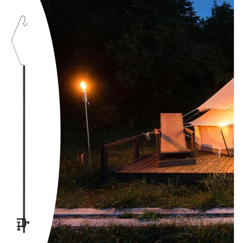 Suporte De Luz De Acampamento Universal Gancho Dobrável C