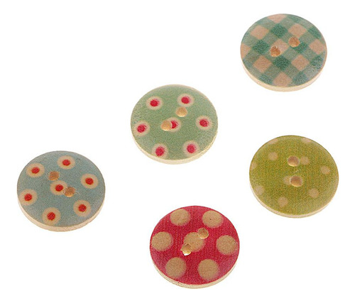 100pcs Botones De Impresos Diy Scrapbooking Crafting