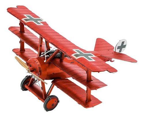Metal Fokker Triplane Kit Modelado Metal Fascinaciones