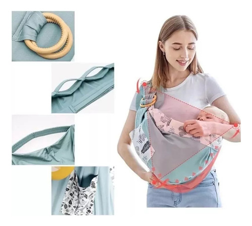 Portabebés Ergonómico Con Manos Libres Para Amamantar