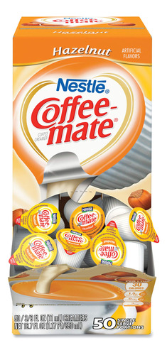Coffee-mate Liquido Creamer Singles - Avellana - 50 Ct