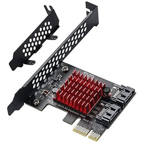 Tarjeta De Expansión Mzhou Sata 2 Puertos Pci-e 3.0 -negro