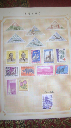 17 Sellos Del Congo Decada 1960 Lote Xiv-123