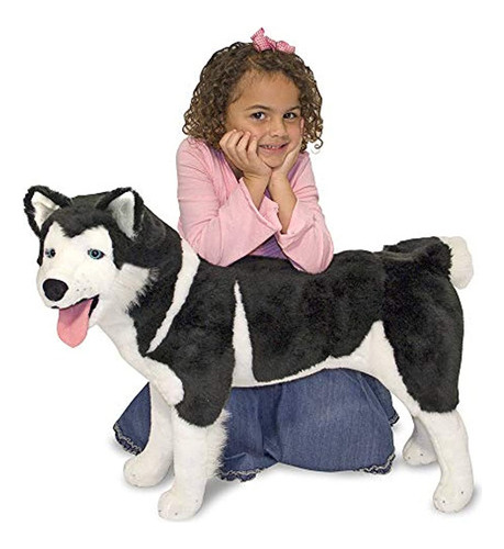 Perro De Peluche Realista Melissa Doug Giant Siberian Husky