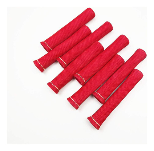 Rojo 8pcs 1200 ° Cable De Bujía Botas Protección Con...