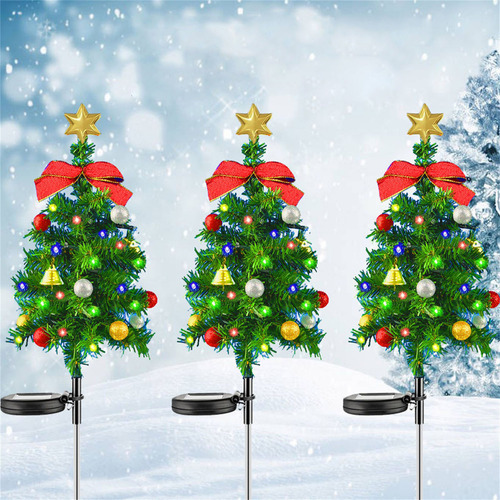 Una Luz Solar De Decoración Navideña Led Para Árbol De Navid