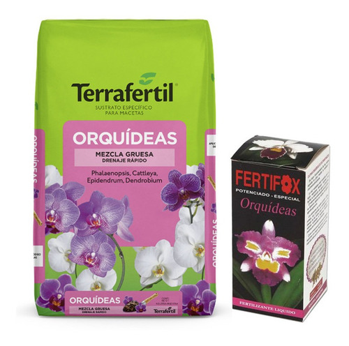 Sustrato Terrafertil Orquídeas 5lts Fetifox Orquídeas