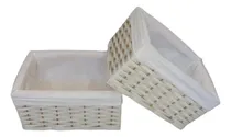 Comprar Df Hogar Canastos Organizador Zuncho Blanco 2 Unid.
