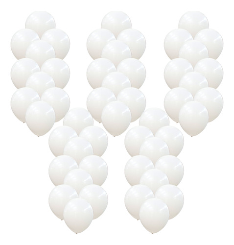 Globos Premium 10 Pulgadas X 50 Unidades Blanco
