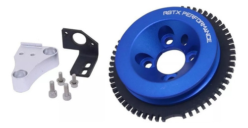 Roda Fônica Ap 8v Com Trava Sextavada Em V Azul - Rgtx