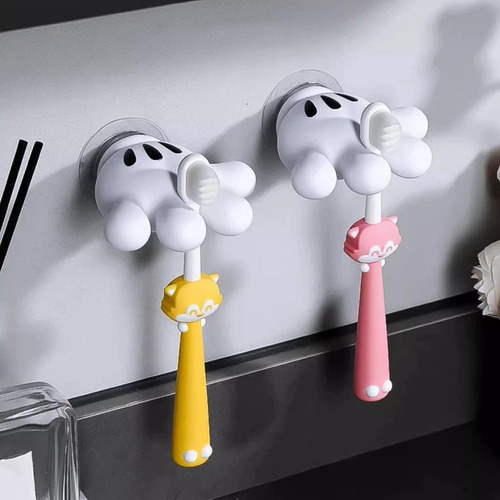 A, Soporte Para Cepillos Dientes, 4 Piezas, Gancho Multifunc