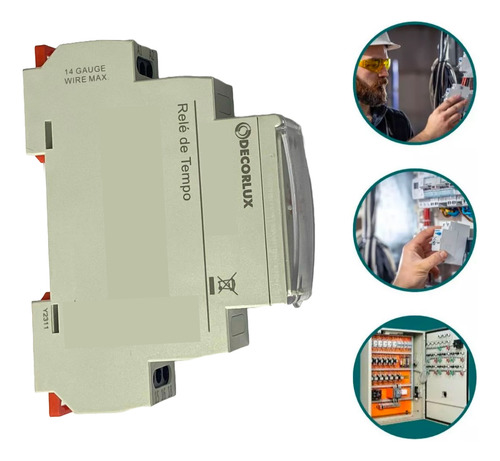 Relé Temporizador Triangulo 5a 380v Ajuste 3s-30s Decorlux