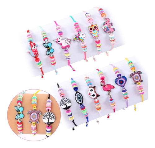 Pulsera Ajustable Tejida A Mano De La Amistad De Los Niños