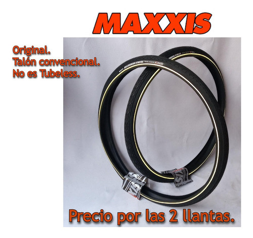 Imagen 1 de 8 de Llanta Maxxis Overdrive Excel  700*40c. Silkshield/60tpi 